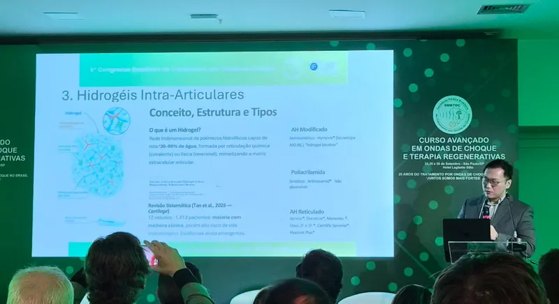Ácido Hialurônico Alto Peso Molecular vs Hidrogel no joelho